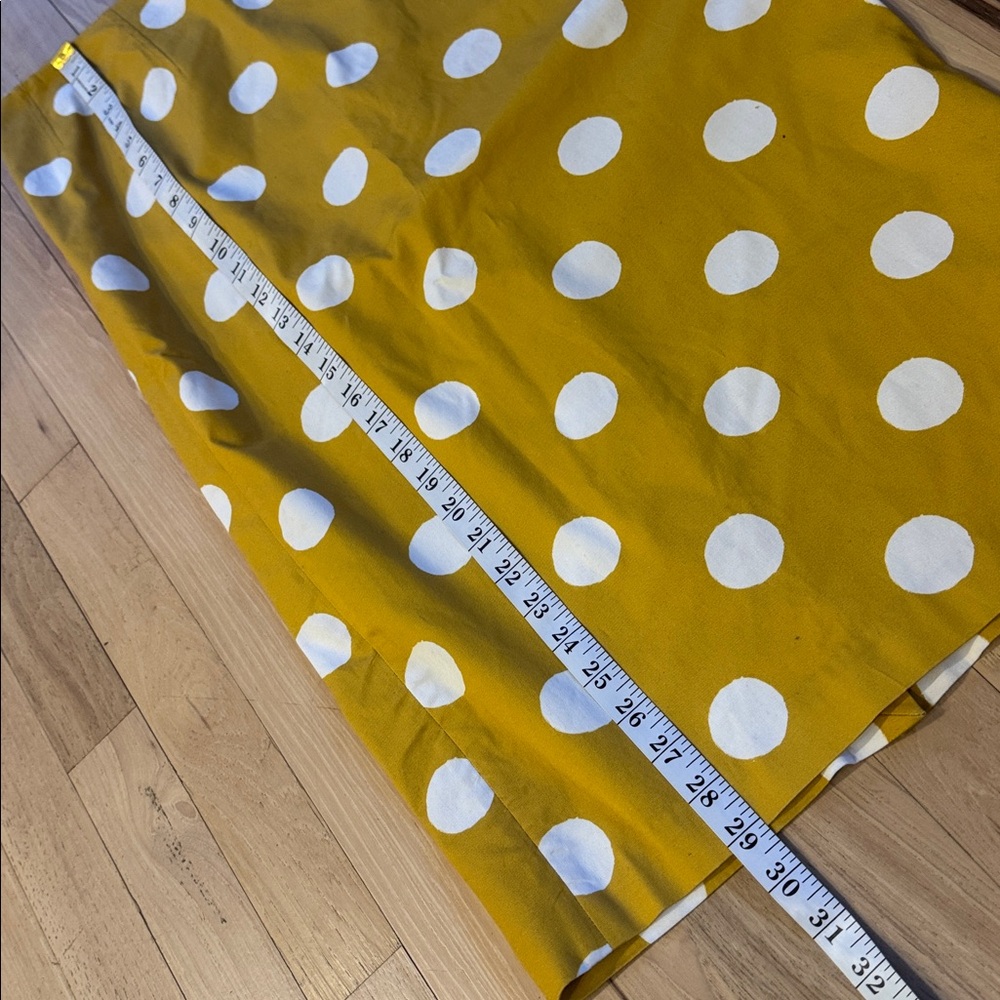 Boden Chatterly Yellow Polka Dot Pencil Skirt US 8 - Picture 4 of 7